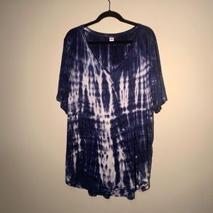 Old Navy Plus Luxe Tie-Dyed Plus Tunic Tee- SUPER SOFT! OR can be worn as dress!